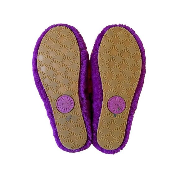 UGG YEAH BERRYLICIOUS MULTI SLIDE FUR SLINGBACK SHOES SLIPPERS SIZE 8 Purple Pin - Picture 7 of 7